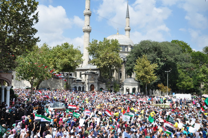 Mısır Katliamı Eyüp'te Protesto Edildi 1
