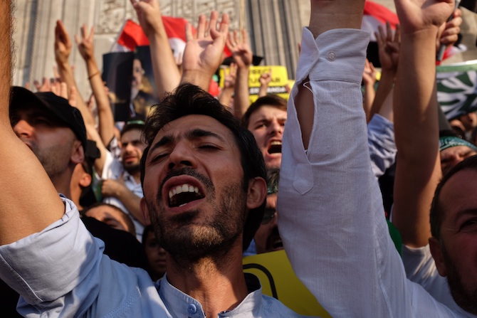 Eminönünde Mısır Cuntasına Lanet Eylemi 42