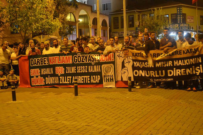 Bursa'da Mısır Protestosu 3