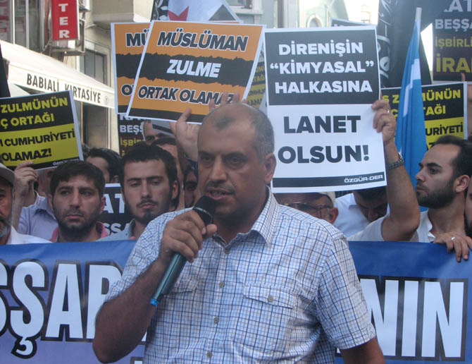 Suriye'deki Kimyasal Katliam İran Konsolosluğu'nda Protesto Edildi 16