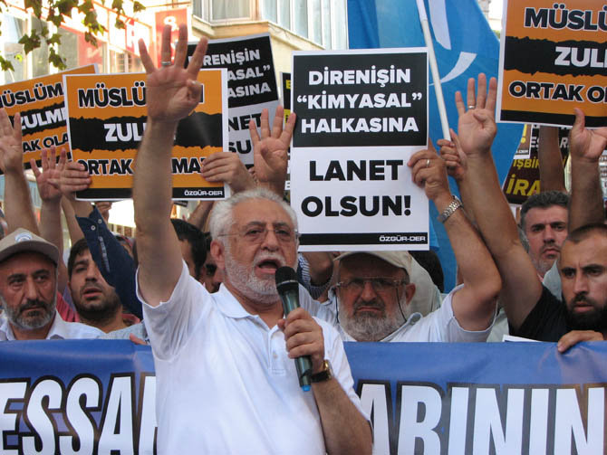 Suriye'deki Kimyasal Katliam İran Konsolosluğu'nda Protesto Edildi 27