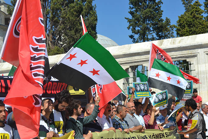 Fatih Camii’nde ABD, Rusya ve İran Protestosu 2