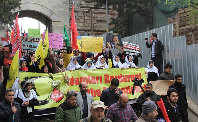 Fatih’te Binler Mısırlı Kardeşlerimiz İçin Yürüdü 1