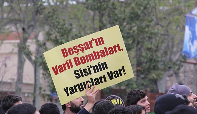 Fatih’te Binler Mısırlı Kardeşlerimiz İçin Yürüdü 13