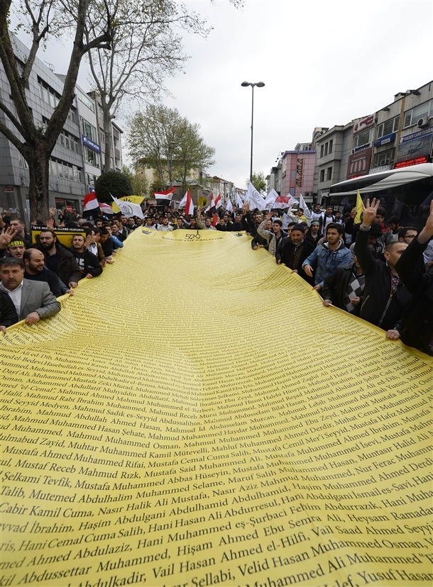 Fatih’te Binler Mısırlı Kardeşlerimiz İçin Yürüdü 40