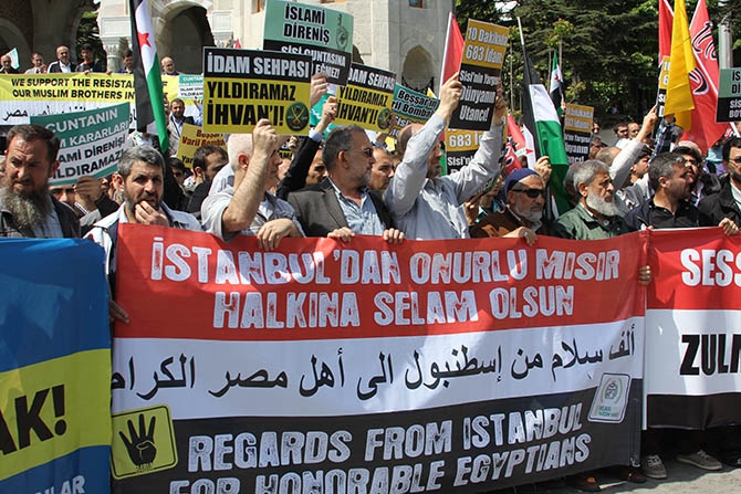 Şehzadebaşı'ndan Beyazıt'a Mısır'a Destek Yürüyüşü 22