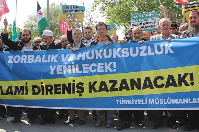 Şehzadebaşı'ndan Beyazıt'a Mısır'a Destek Yürüyüşü 28