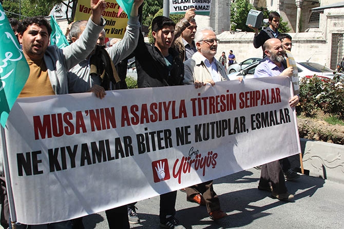 Şehzadebaşı'ndan Beyazıt'a Mısır'a Destek Yürüyüşü 9