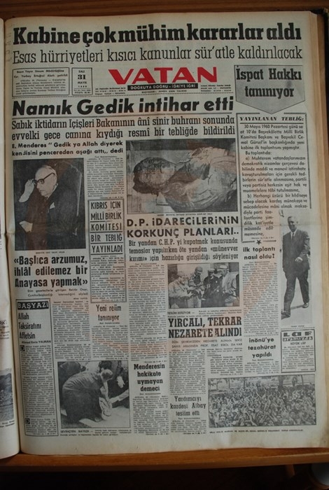 Menderes'i İdama Götüren Darbeci Manşetler 12