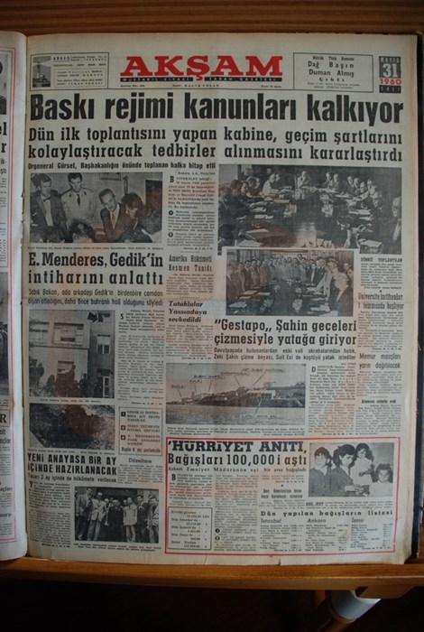 Menderes'i İdama Götüren Darbeci Manşetler 23