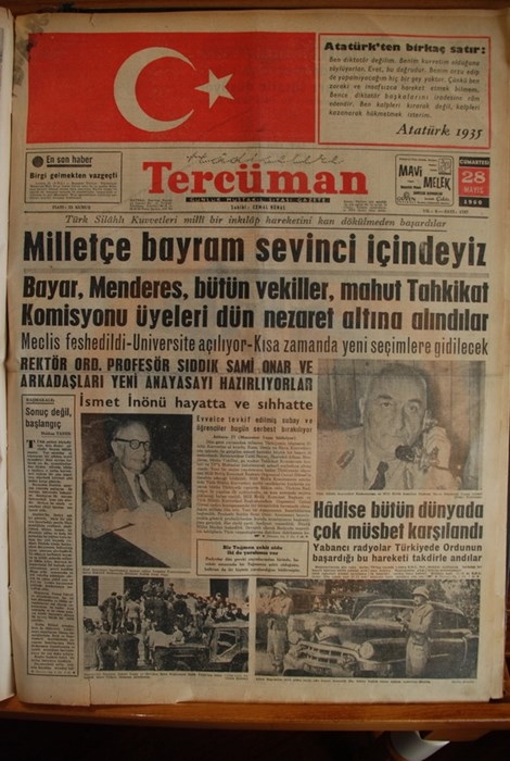 Menderes'i İdama Götüren Darbeci Manşetler 29