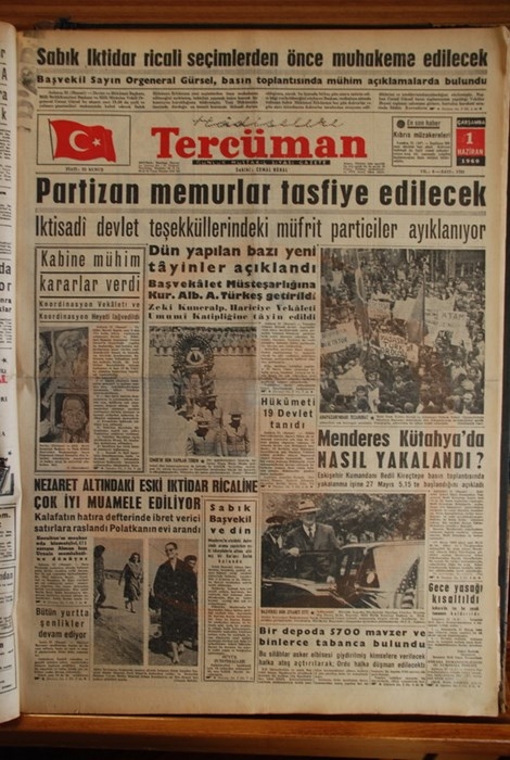 Menderes'i İdama Götüren Darbeci Manşetler 33