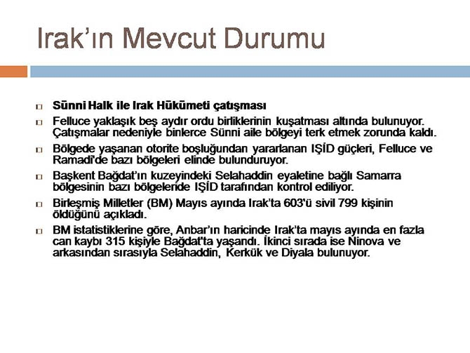 Irak'ın Dünü, Bugünü ve Yarını (Seminer Notları) 33