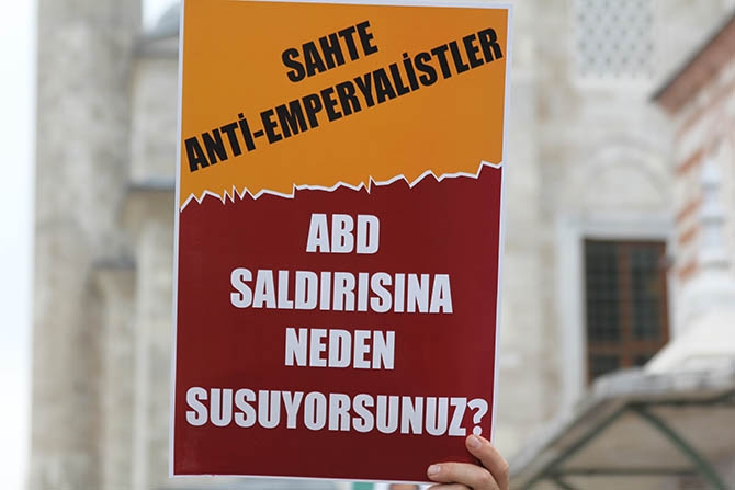 ABD Saldırıları Fatih Camii’nde Protesto Edildi 5
