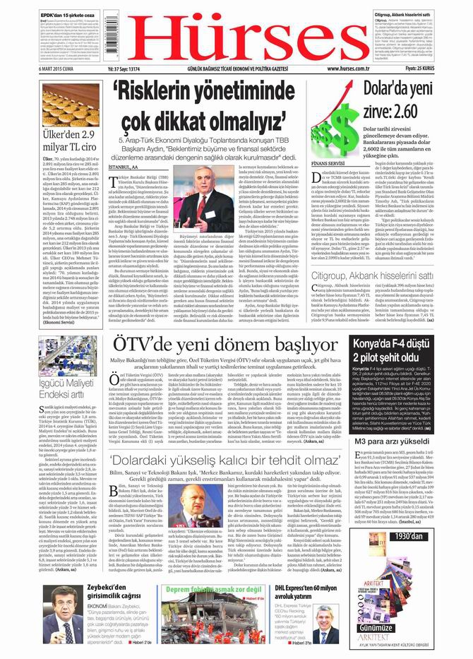 Gazete Manşetleri - 6 Mart 2015 13