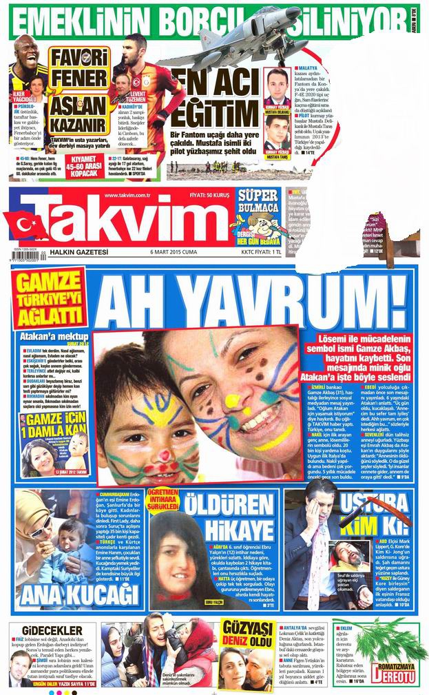 Gazete Manşetleri - 6 Mart 2015 24