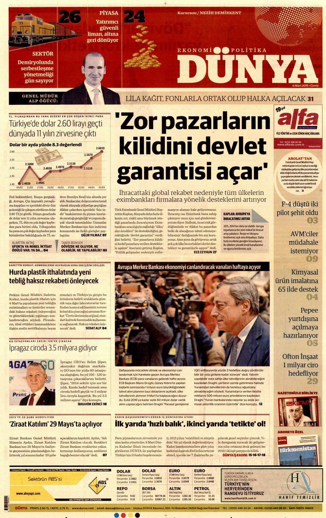 Gazete Manşetleri - 6 Mart 2015 7