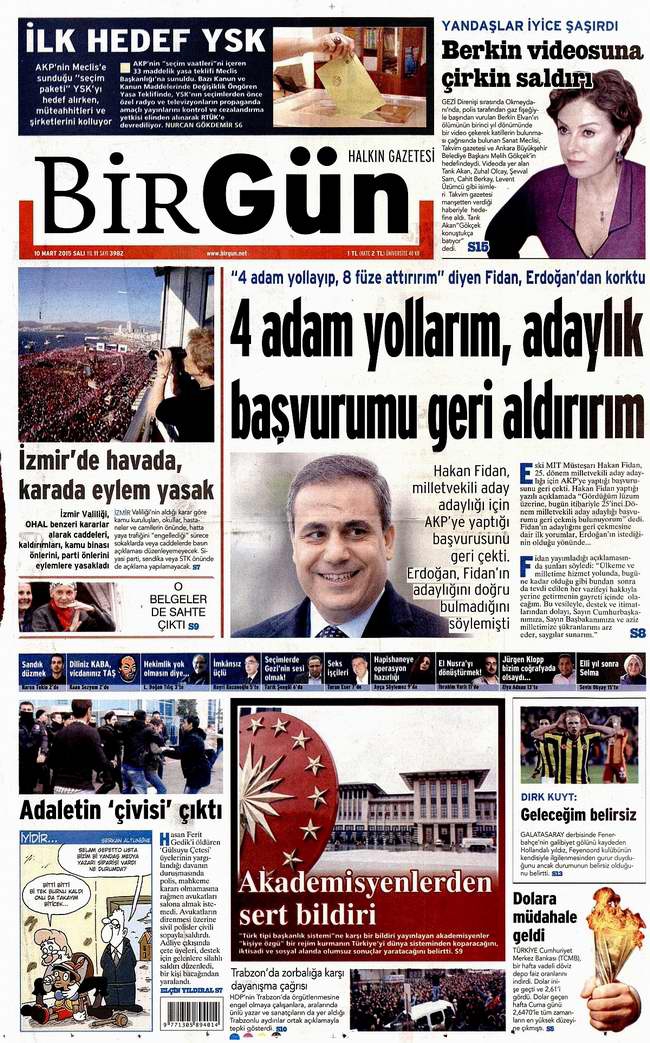 Gazete Manşetleri - 10 Mart Salı 2015 3