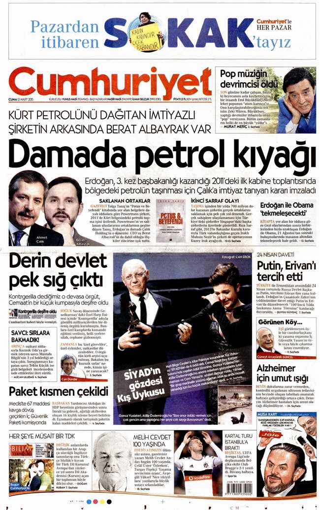 Bugünün Gazete Manşetleri - 13 Mart 2015 6