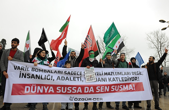 İstanbul’da Suriye İntifadasını Selamlama Yürüyüşü 1