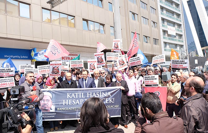 Kamaruzzaman’ın İdamı İstanbul’da Protesto Edildi 1