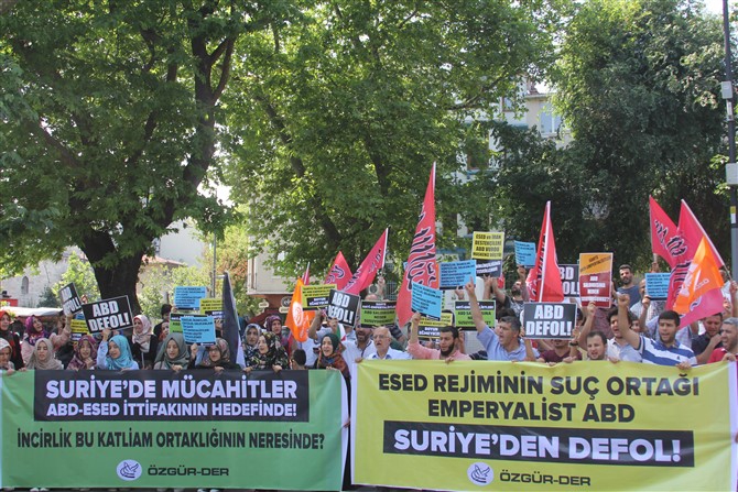 ABD'nin Suriye'deki Saldırıları Protesto Edildi 1