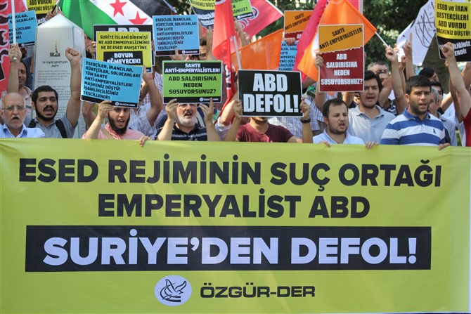 ABD'nin Suriye'deki Saldırıları Protesto Edildi 16