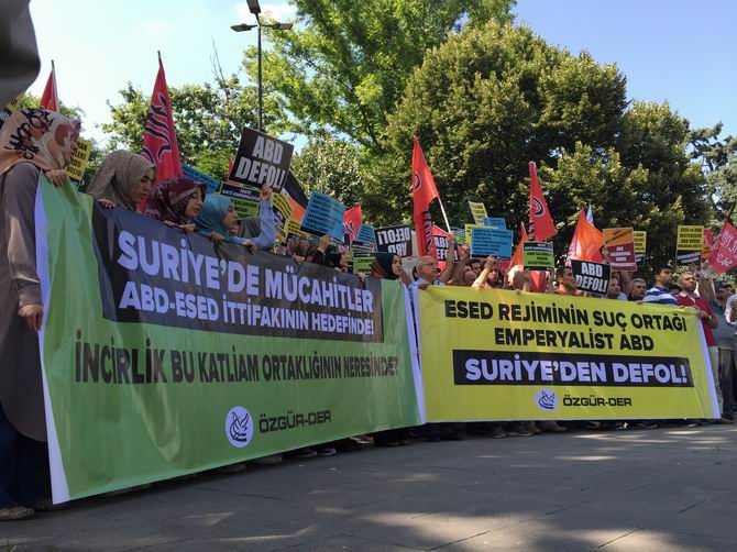 ABD'nin Suriye'deki Saldırıları Protesto Edildi 20