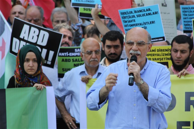 ABD'nin Suriye'deki Saldırıları Protesto Edildi 5