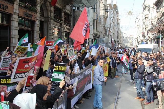 Rusya'nın Suriye Müdahalesi Protesto Edildi 19