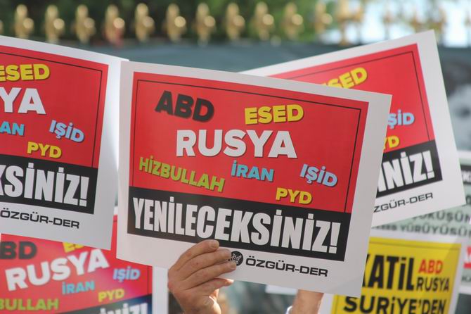 Rusya'nın Suriye Müdahalesi Protesto Edildi 4