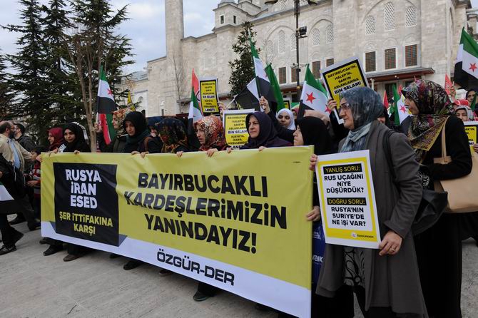 Rus Zulmüne İstanbul’da Protesto 1