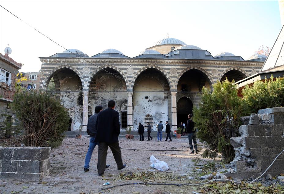 PKK’nın Fatihpaşa Camisindeki Tahribatı Ortaya Çıktı 8