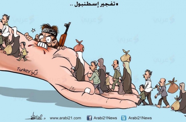 Filistinli Ressamdan Anlamlı Sultanahmet Karikatürü 1
