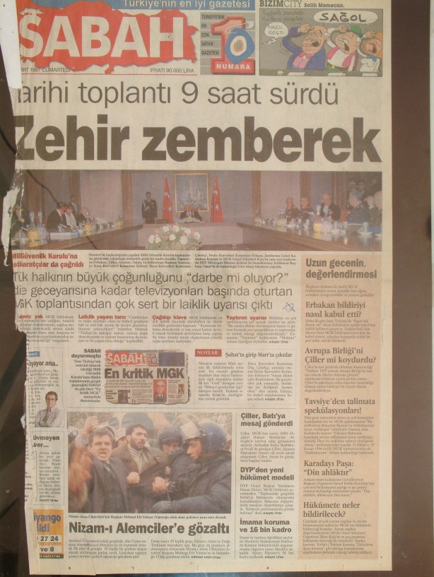 28 Şubat Medyasının Kirli Manşetleri 1