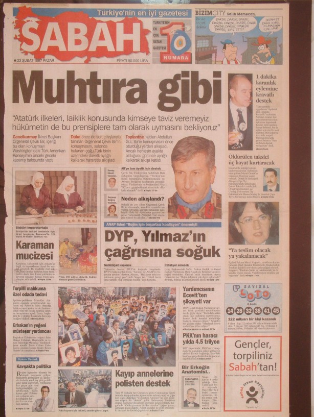 28 Şubat Medyasının Kirli Manşetleri 141