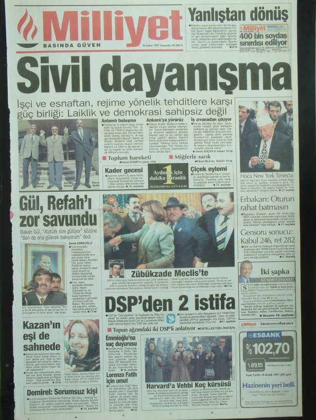 28 Şubat Medyasının Kirli Manşetleri 156