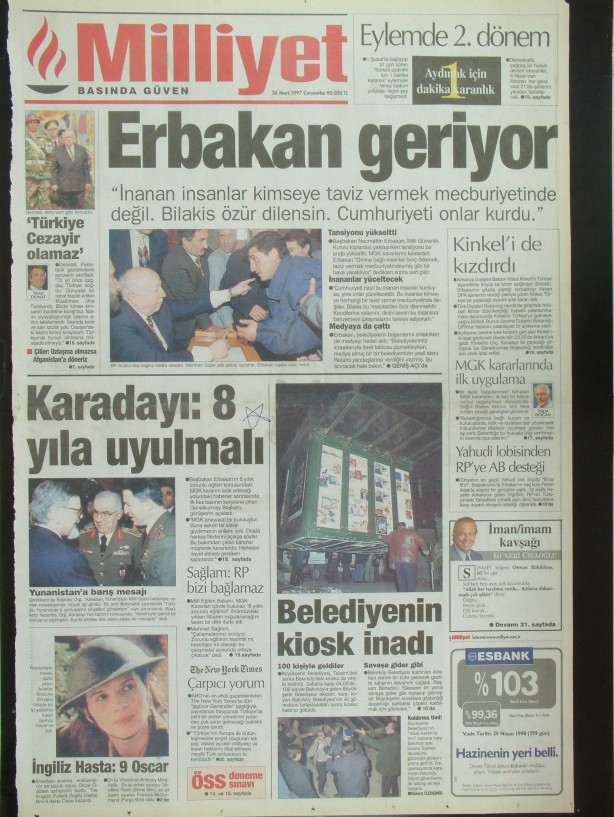28 Şubat Medyasının Kirli Manşetleri 158
