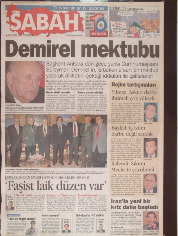 28 Şubat Medyasının Kirli Manşetleri 161