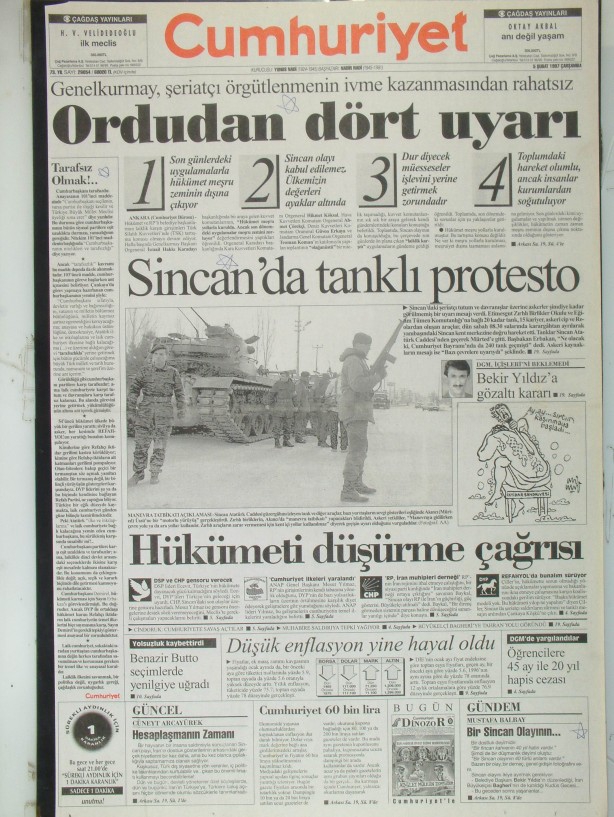28 Şubat Medyasının Kirli Manşetleri 30