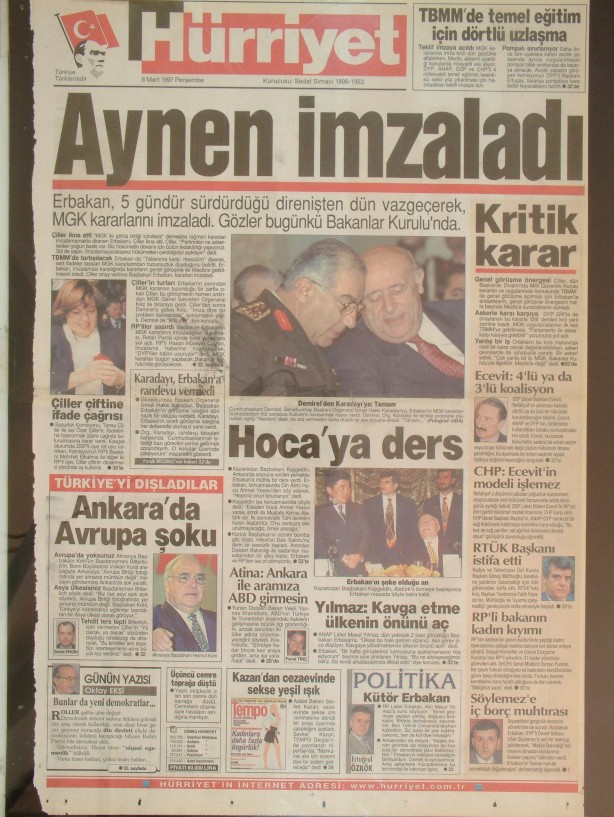 28 Şubat Medyasının Kirli Manşetleri 40