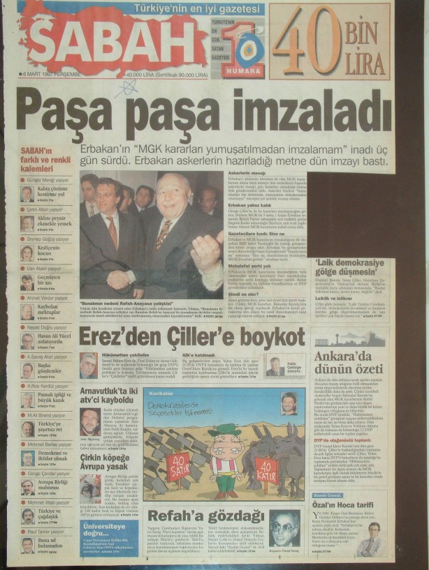 28 Şubat Medyasının Kirli Manşetleri 41