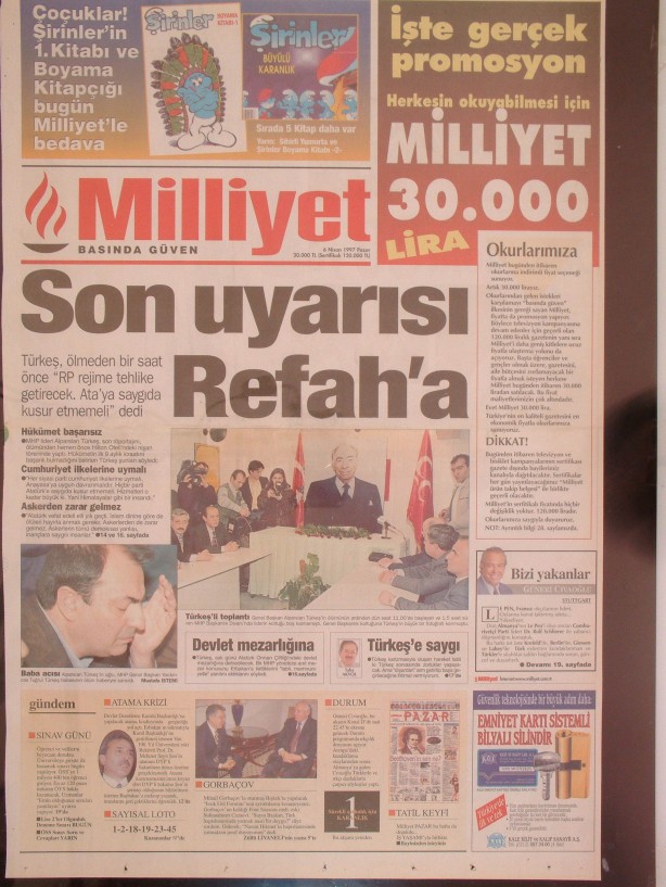 28 Şubat Medyasının Kirli Manşetleri 42