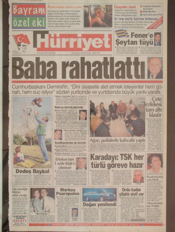 28 Şubat Medyasının Kirli Manşetleri 58
