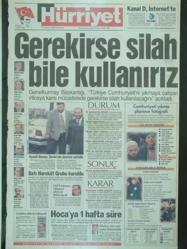 28 Şubat Medyasının Kirli Manşetleri 73