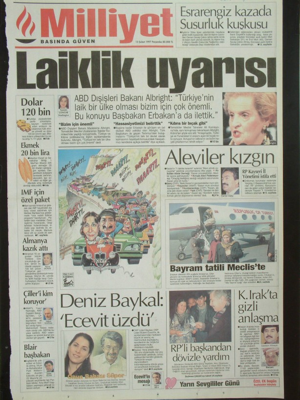 28 Şubat Medyasının Kirli Manşetleri 80