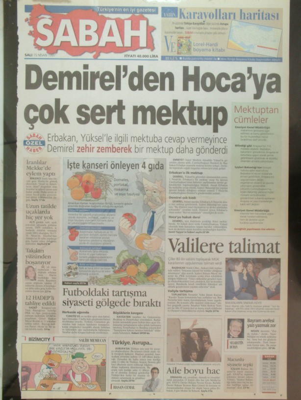 28 Şubat Medyasının Kirli Manşetleri 93