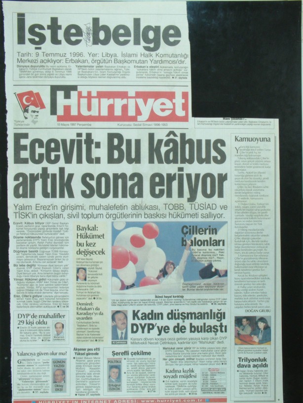 28 Şubat Medyasının Kirli Manşetleri 94