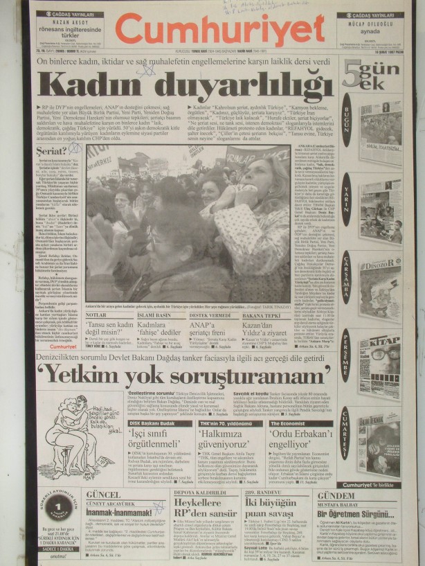 28 Şubat Medyasının Kirli Manşetleri 97