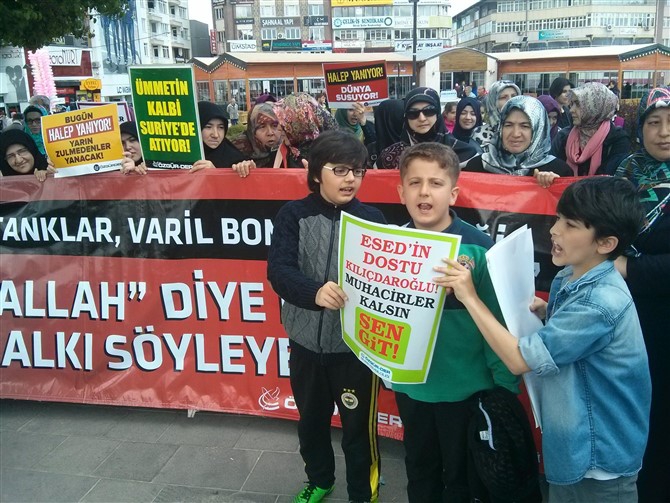 Halep'teki Katliamlar Sivas'ta Protesto Edildi 18